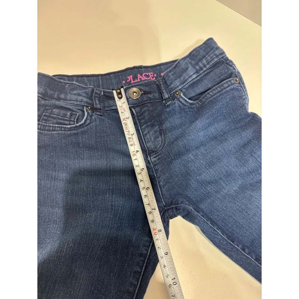 The Children's Place Skinny Jeans Kids Size 8 Dark Wash‎ Adjustable Waist Denim